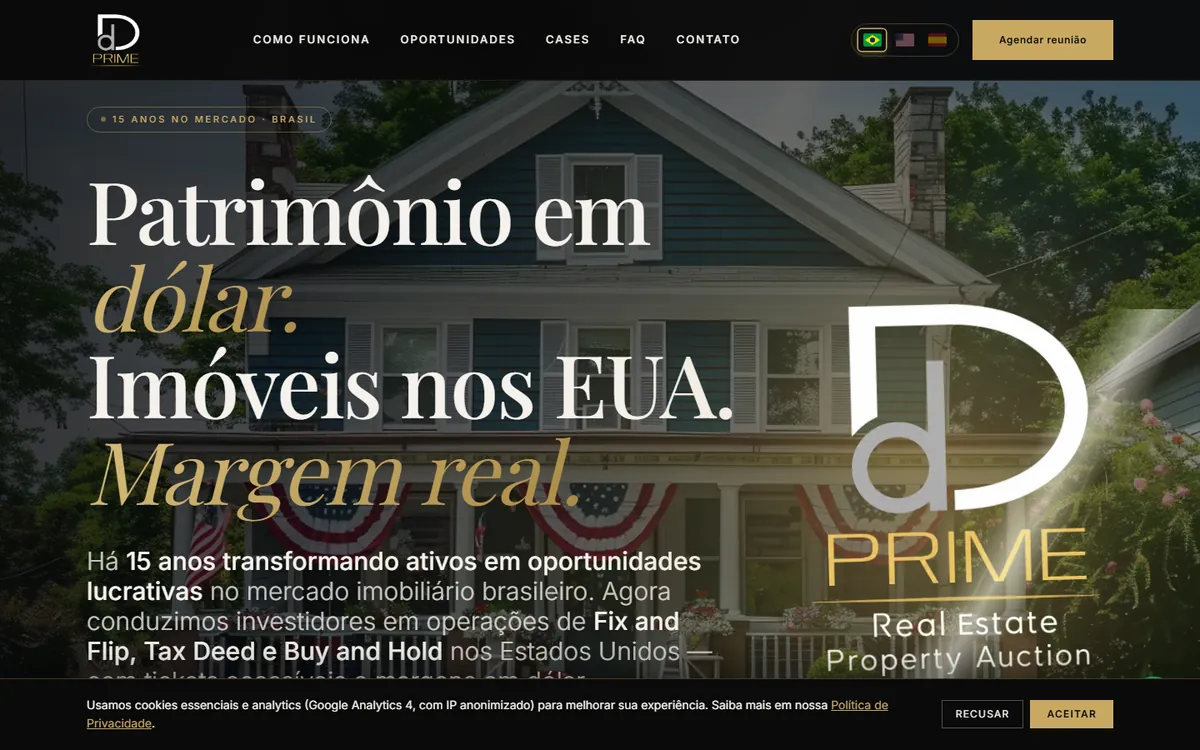 Site da DD Prime Real Estate